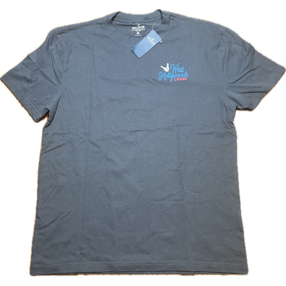 Hollister - Men’s Relaxed Fit T Shirt - Gray - 100% Cotton - Size M - NWT